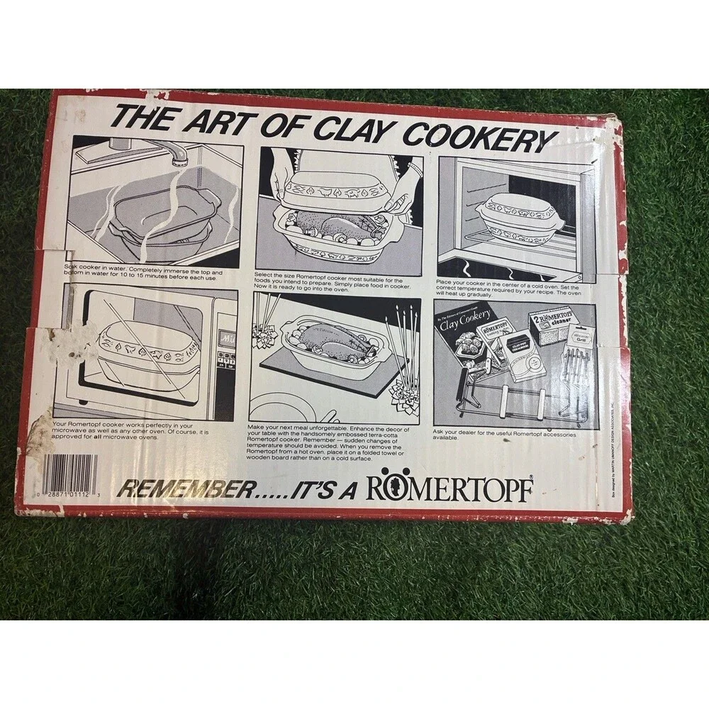 Römertopf 111 Clay Baker Roaster NOS New in Box Microwave Oven Cooker